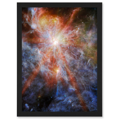 Artery8 Nasa James Webb Telescope Massive Cluster Born N79 Wall Art PrintA4 Size from B&Q