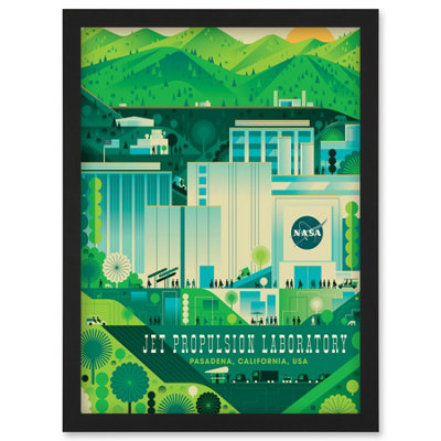 Artery8 Nasa Jet Propulsion Laboratory California Wall Art PrintA4 Size from B&Q