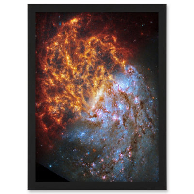 Artery8 Nasa Hubble James Webb Telescope Spiral Galaxy Ngc 1087 Wall Art PrintA4 Size from B&Q