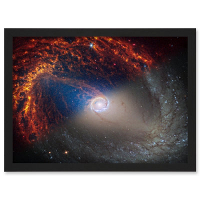 Artery8 Nasa Hubble James Webb Telescope Spiral Galaxy Ngc 1512 Wall Art PrintA4 Size from B&Q