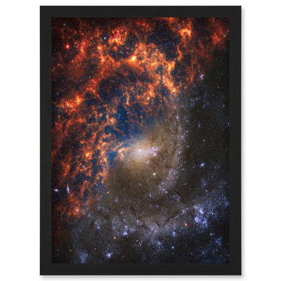 Artery8 Nasa Hubble James Webb Telescope Spiral Galaxy Ngc 2835 Wall Art PrintA4 Size from B&Q