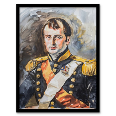 Artery8 Napoleon Bonaparte France Emperor Portrait Wall Art PrintA4 Size from B&Q