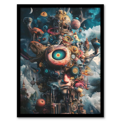 Artery8 Where Stories Come From Surreal Fantasy Art Wall Art PrintA4 Size from B&Q