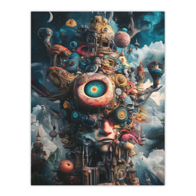 Artery8 Unframed Wall Art Where Stories Come From Surreal Fantasy12X16 Inch from B&Q