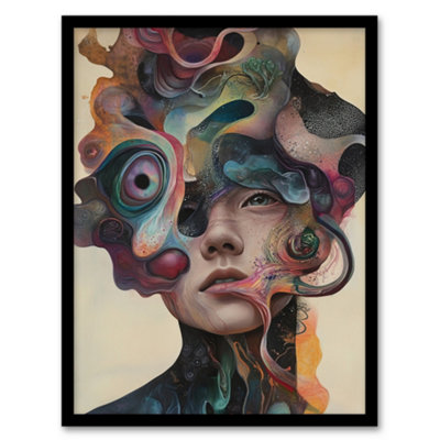 Artery8 God Is A Woman Abstract Fantasy Concept Art Wall Art PrintA4 Size from B&Q
