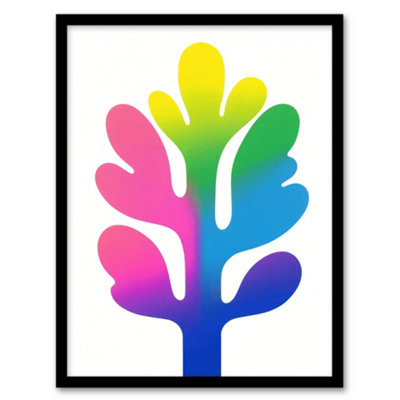Artery8 Matisse Style Colourful Tree Modern Plant Lover Wall Art PrintA4 Size from B&Q