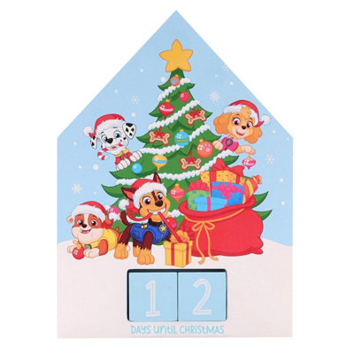 B&Q -  Paw Patrol Wooden Christmas Countdown Calendar