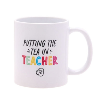 B&Q -  Gifts Hullabaloo 11Oz Stoneware Mug"putting The Tea In Teacher"Packaged Gift Mug For Teachers