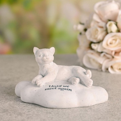 Until We Meet Again Cat Memorial Remembrance Plaque Graveside Stone Memory Pet - Image 6