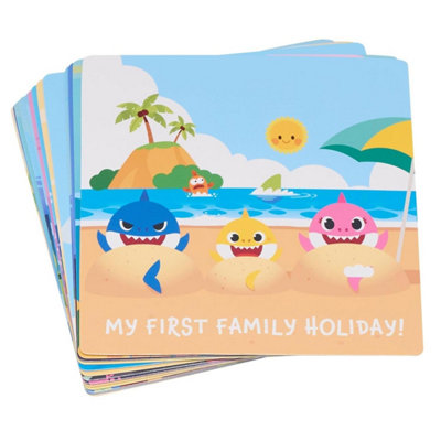 B&Q -  Baby Shark Set Of 16 Milestone Cards Multi