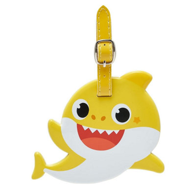 B&Q -  Baby Shark Luggage Travel Durable Tag Yellow