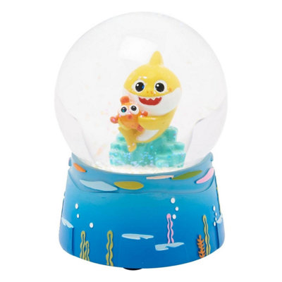 Widdop & Co Baby Shark Glass Snow Globe - Blue - Image 4