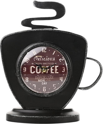 Hometime Metal Mantel ClockCoffee Cup from B&Q