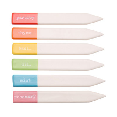 Country Living Ceramic Herb Sticks from B&Q
