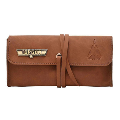 Widdop & Co Brown Top Gun Pu Leather Sunglasses Case - Image 3