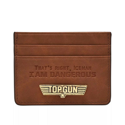 Top Gun Brown Card Holder Wallet PM213 - Image 4