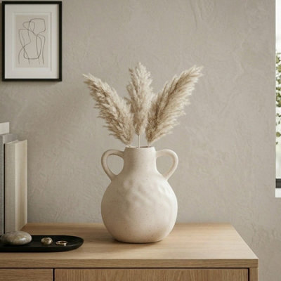 Garden Greatness Scandi Dotted 2 Handles VaseBowls & Vases from B&Q