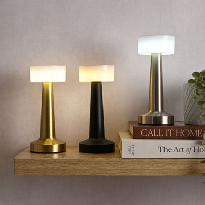 Silver USB LED Touch Table Lamp Lamps All Occasions - Image 3
