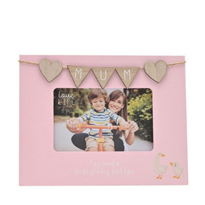 George Pink Love Life 6 X 4 Frame With Bunting - Mum - Image 3
