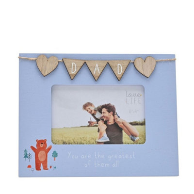 Love Life 6"" X 4"" Frame With Bunting - Dad Photo Frames - Image 3