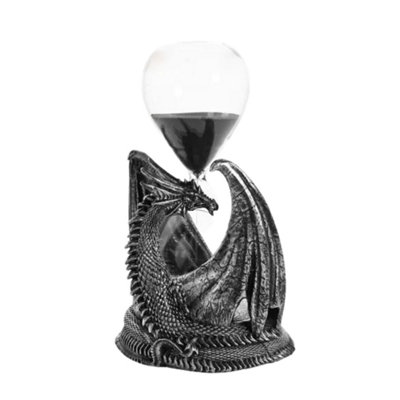 Dragon Figurine Sand Timer Mystic Legends Gothic Fantasy Resin Ornament Decor from B&Q