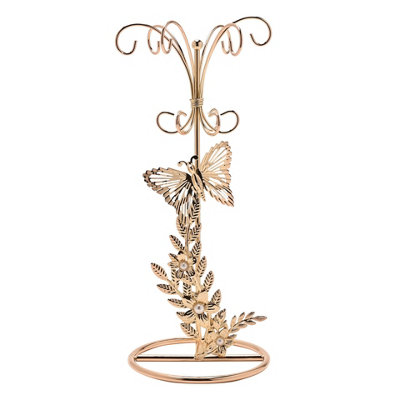 Sophia Classic Butterfly Jewellery Holder Gold