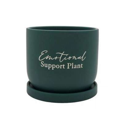 B&Q -  Ceramic Plant Pot Emotional Support Plant