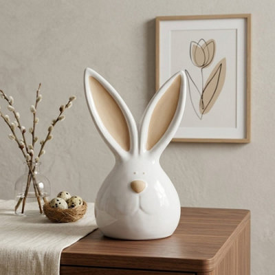 Garden Greatness Springtime Large Bunny Head Ornament from B&Q