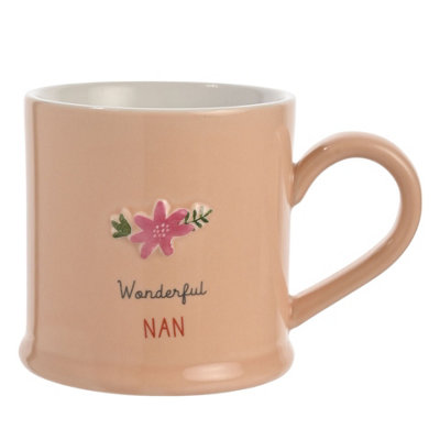 Love Life Embossed MugWonderful Nan from B&Q