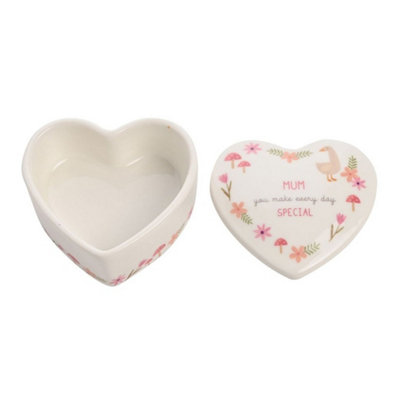 Love Life Ceramic Trinket Box - Mum Jewellery Boxes - Image 3