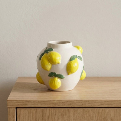 Hestia White Vase With Lemons - Image 7