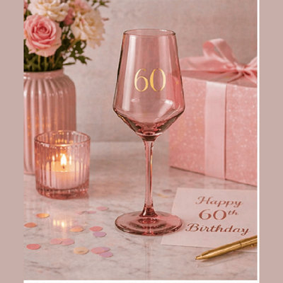 Confetti Unisex Pink Widdop Wine Glass - 60 - Image 4