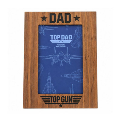 Rackhams Brown Top Gun Top Dad Photo Frame - 1 - Image 4