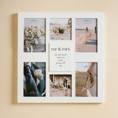 Amore Multi Aperture Photo Frame - Mr And Mrs Photo Frames - Image 4