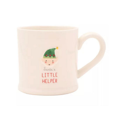  - Elf Mug Christmas Embossed Love Life Ceramic Festive Hot Drink Cup Gift 300Ml