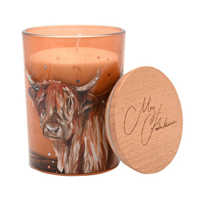 250g Candle Highland Cow - Apple Orchard Candles Glass - Image 5