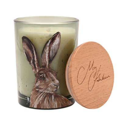 Meg Hawkins Woodland Hare CandleWhite Lavender & Chamomile from B&Q