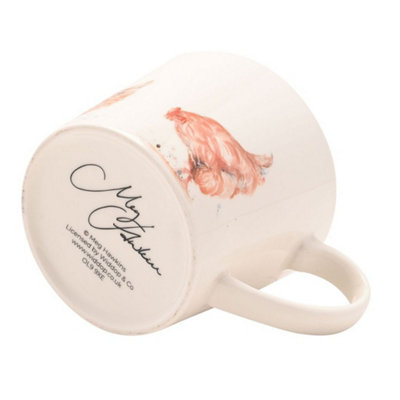 Cup - Chickens Mugs Ceramic off white All Occasions - Image 3
