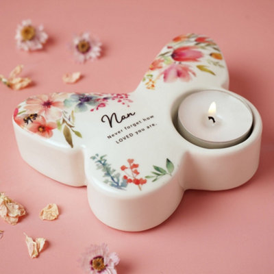 George Multi The Cottage Garden Butterfly Tealight Holder - Nan - Image 3