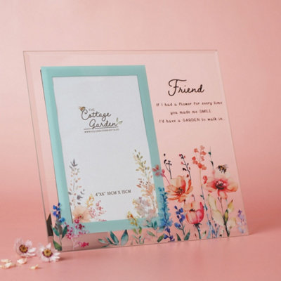 The Cottage Garden Glass Photo Frame - Friend Photo Frames - Image 3
