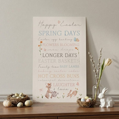 Garden Greatness Spring Days Happy Easter Plaque from B&Q