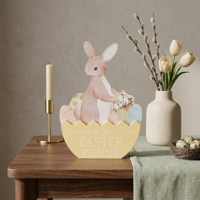 Garden Greatness Waiting For Easter Bunny Plaque from B&Q