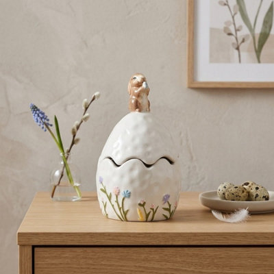 Garden Greatness Bunny On Easter Egg JarBowls & Vases from B&Q