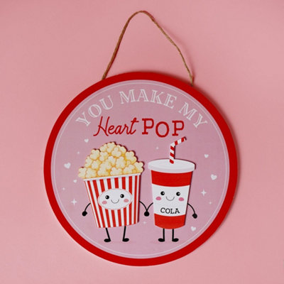 George Multi Love Is Sweet Popcorn Hanging Plaque - Image 3