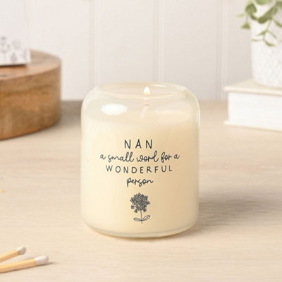 Moments Unisex Cream Nan Candle Small In - Image 4