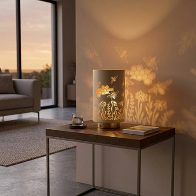 Bumble Bee Honeycomb Led Table Lamp from B&Q
