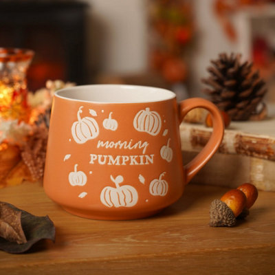 Country Living Unisex Orange Morning Pumpkin Mug - Image 5