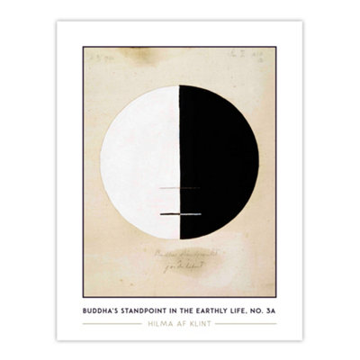 Artery8 Unframed Wall Art Hilma Af Klint Buddhas Standpoint In The Earthly Life12X16 Inch from B&Q