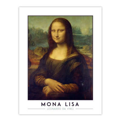 Artery8 Unframed Wall Art Leonardo Da Vinci Mona Lisa La Gioconda Portrait12X16 Inch from B&Q