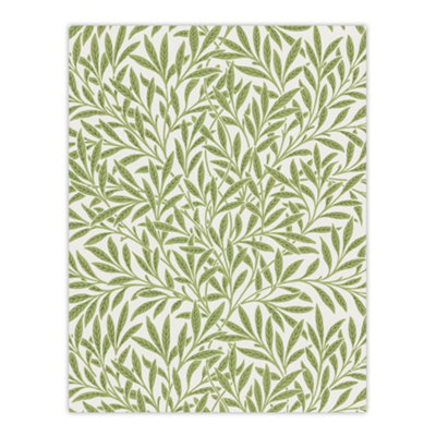 Artery8 Willow Leaves Bright Pattern W. Morris Vintage Wall Art Poster Print 12X16" from B&Q
